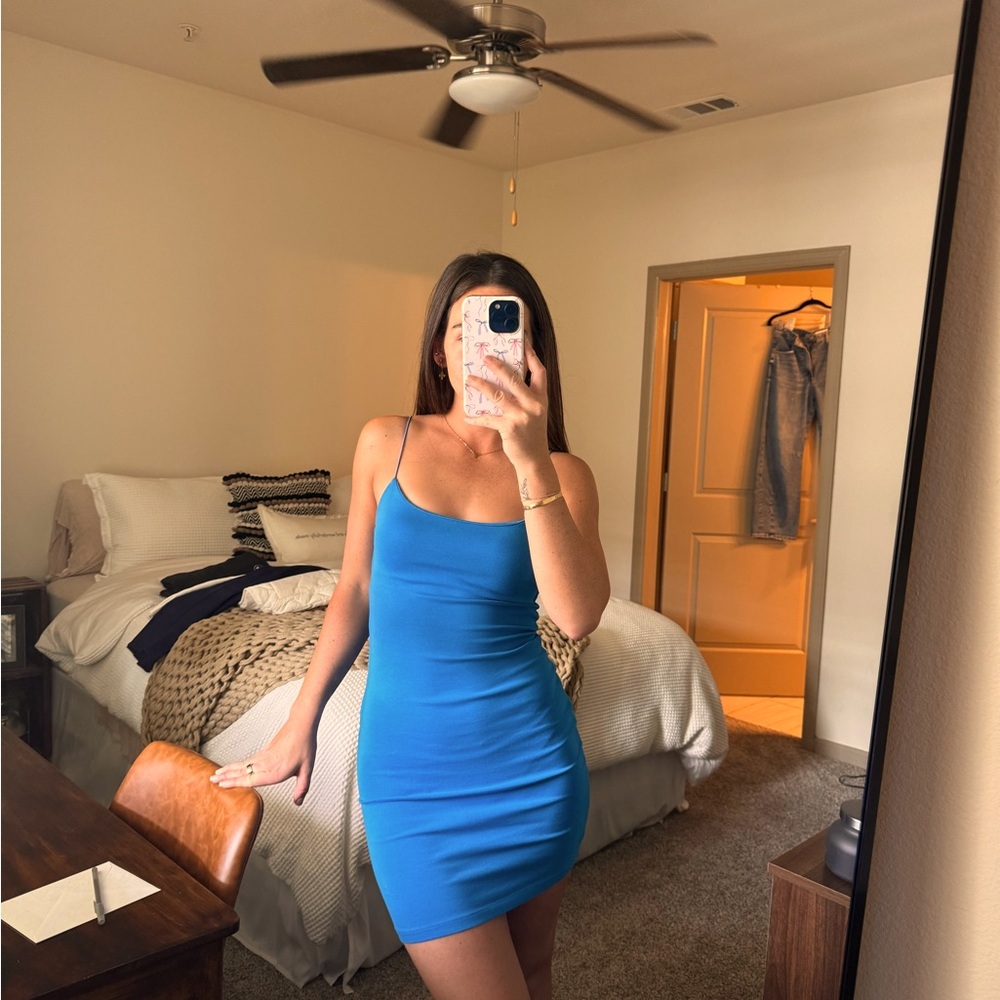 Zara Blue Mini Dress - size M